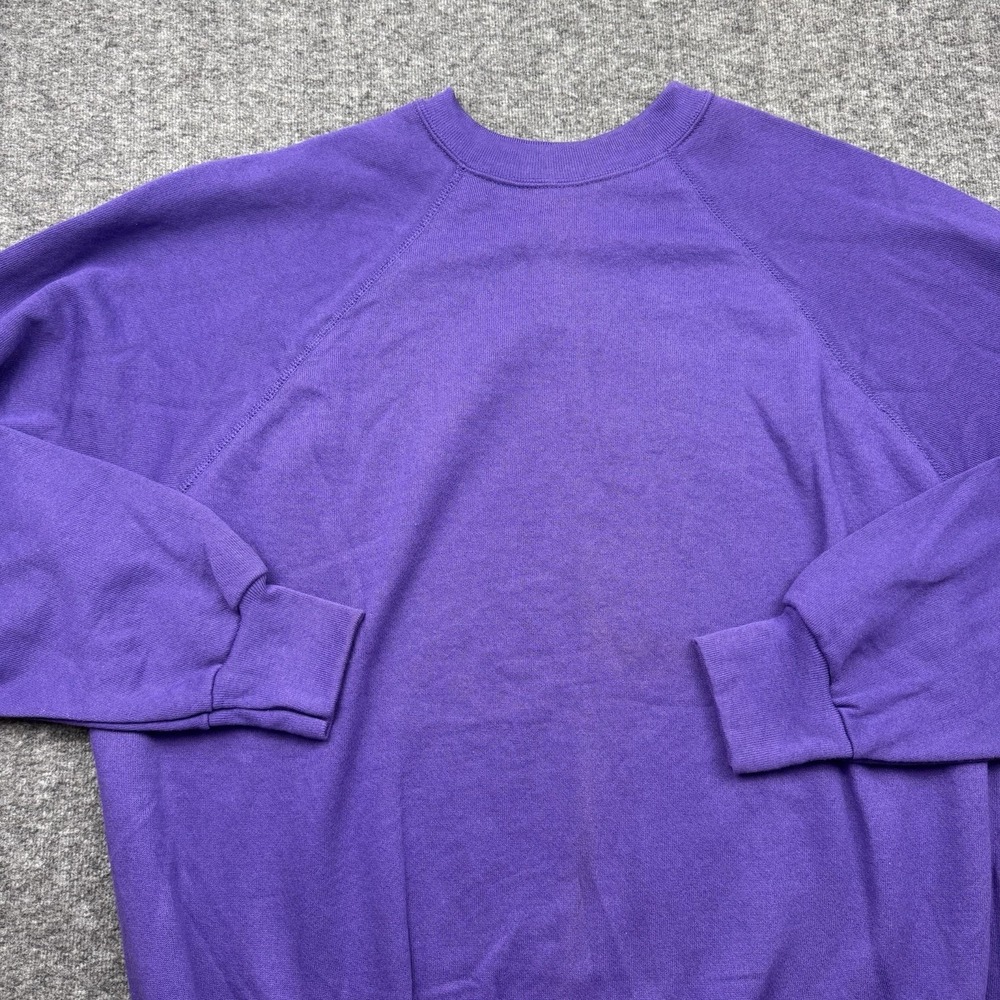 Tultex Maximum Sweats Men's Sz XL Xtra Large Crewneck USA Made Purple Vtg